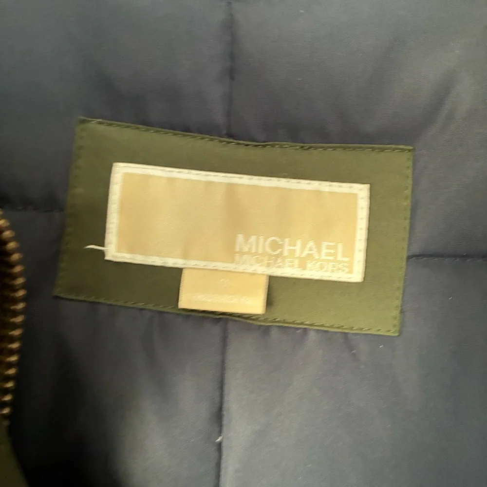 MICHAEL Michael Kors Down Filled Hooded Anorak Coat Parka Olive‎ Green Size S